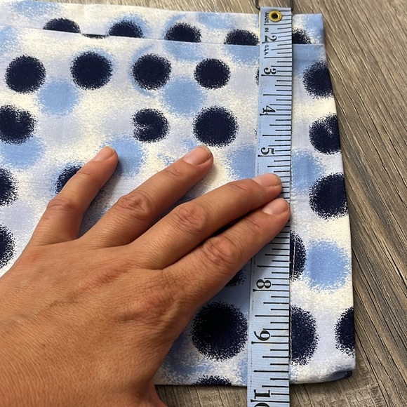 Willi Smith• NWT, Fun Spotted Blue White Wide Leg Pants, Size 8P - Picture 12 of 12